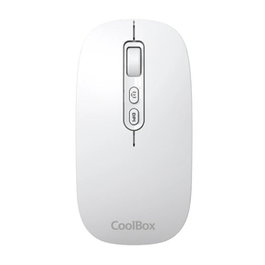 Coolbox W02-IA Ratón Inalámbrico con Botón IA Copilot Blanco