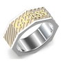 Guess JUMR03030JWYGST64 Anillo Bond Street Dorado para Hombre