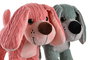 DKD Home Decor Peluche perro hecho a mano Poliester Verde Menta Rosa para niños 20 x 25 x 20 cm (12 Unidades)