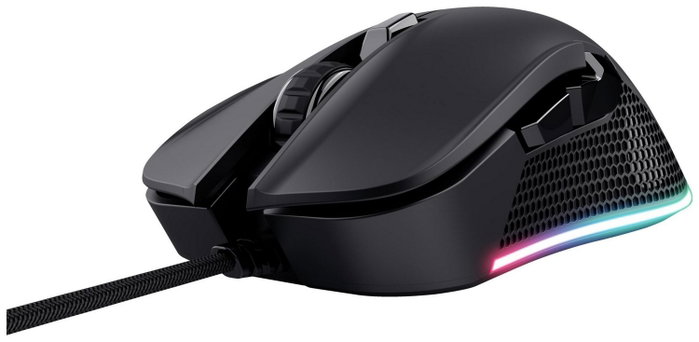 Trust GXT 922 YBAR Ratón Gaming RGB 7200 DPI