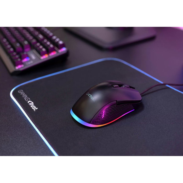Trust GXT 922 YBAR Ratón Gaming RGB 7200 DPI