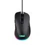 Trust Ratón Gaming GXT 922 YBAR, Óptico 7200 DPI, RGB, 6 Botones Programables, para Diestros, Cable USB 2.1m, Negro, PC Windows 10/11