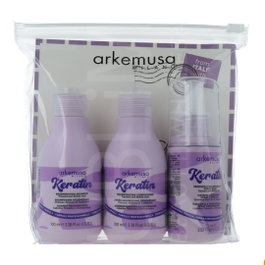 Arkemusa Kit Travel Keratin (Champú + Acondicionador + Mascarilla)