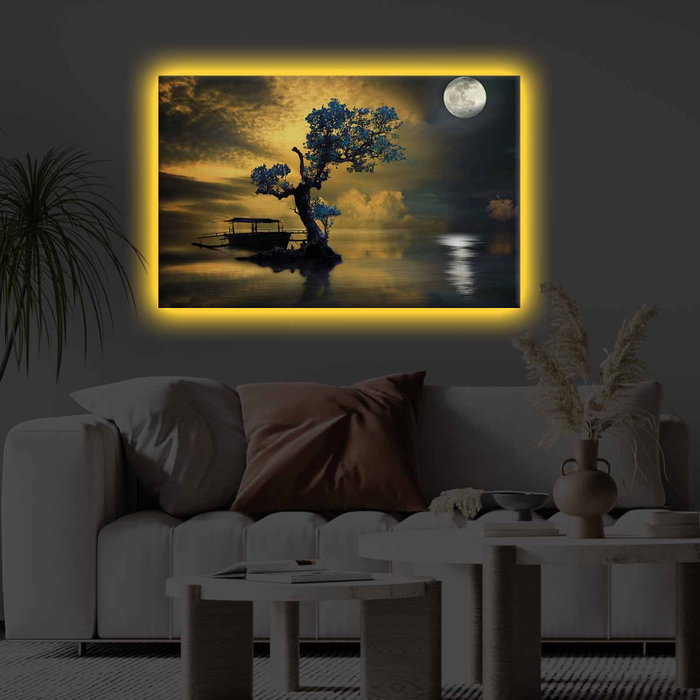 Wallity 4570KTLGDACT - 016 Lienzo Decorativo Iluminado con Led 45x70 cm