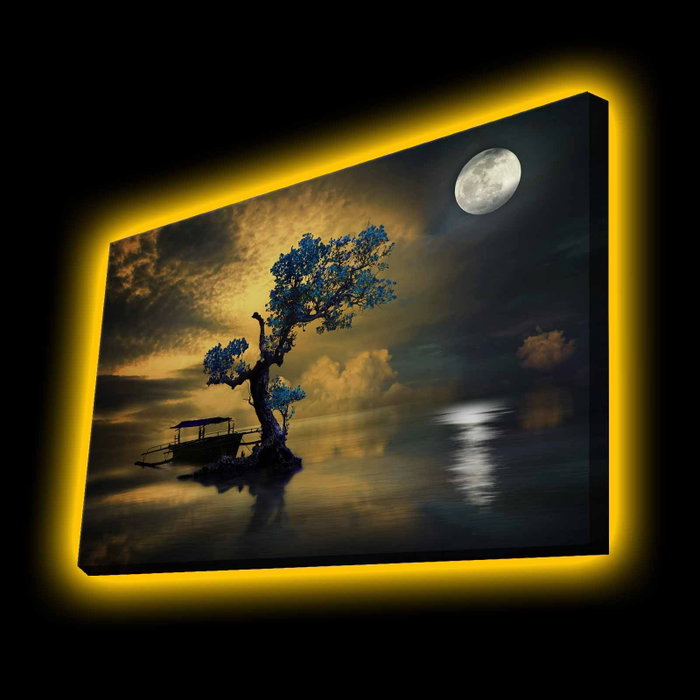 Wallity 4570KTLGDACT - 016 Lienzo Decorativo Iluminado con Led 45x70 cm