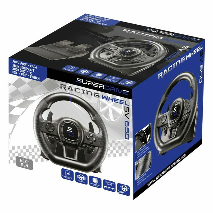 Subsonic SUPERDRIVE SV650 Volante de carreras con pedales, levas y vibraciones