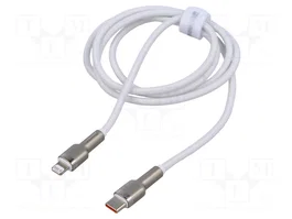 Baseus Cable Lightning Cafule USB-C a Lightning, PD 20W, 1m, blanco