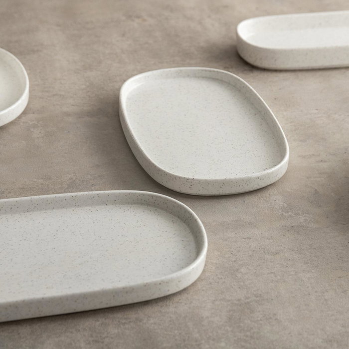 Bandeja Porcelana Alumina Elite Bidasoa 22x8x25 cm (8 Unidades)