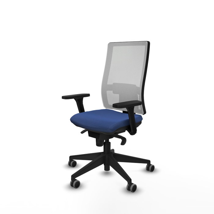 PIQUERAS Y CRESPO Silla de oficina Horna con mecanismo Sincro, Azul marino y Blanco PIQUERAS Y CRESPO Silla de oficina Horna con mecanismo Sincro, Azul marino y Blanco