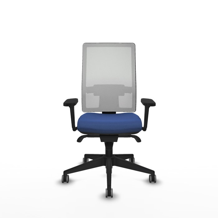 PIQUERAS Y CRESPO Silla de oficina Horna con mecanismo Sincro, Azul marino y Blanco PIQUERAS Y CRESPO Silla de oficina Horna con mecanismo Sincro, Azul marino y Blanco