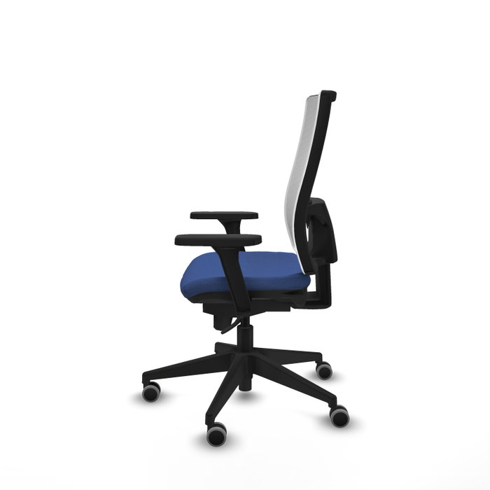 PIQUERAS Y CRESPO Silla de oficina Horna con mecanismo Sincro, Azul marino y Blanco PIQUERAS Y CRESPO Silla de oficina Horna con mecanismo Sincro, Azul marino y Blanco