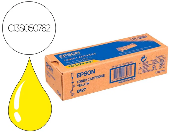 Epson Cartucho de tóner negro C13S050762 para Aculaser AL-M8100