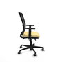 PIQUERAS Y CRESPO Silla de oficina Haches con mecanismo Sincro/Traslack, Crema y Negro