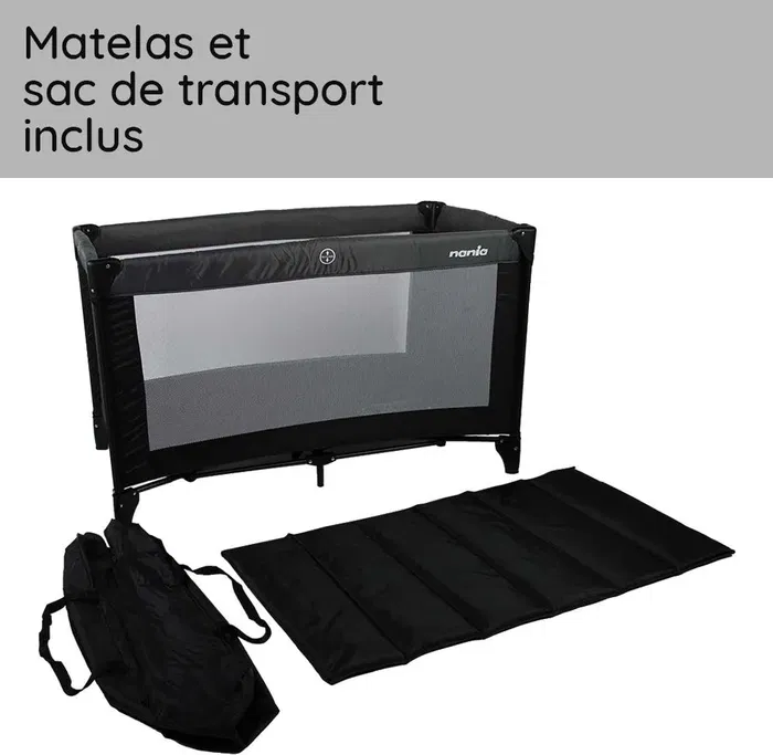 Nania Cuna de Viaje SODA 2 Niveles Cuna de Viaje Fácil de Plegar Soporta hasta 15 kg