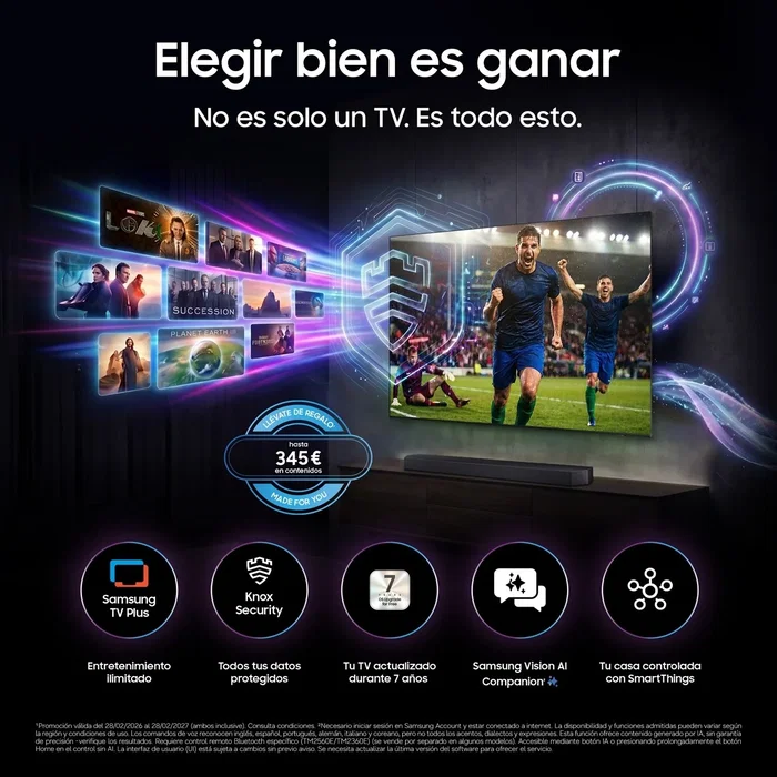 Samsung OLED S83H 55 pulgadas 4K Vision AI Smart TV Samsung OLED S83H 55 pulgadas 4K Vision AI Smart TV