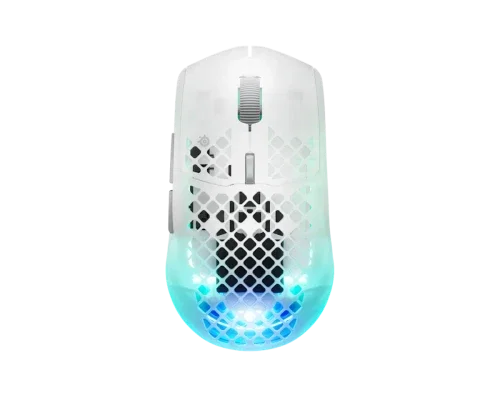 SteelSeries Aerox 3 Wireless Ghost Gen 2 - Ratón Gaming Inalámbrico 26000 DPI RF/Bluetooth para Mano Derecha - 62715