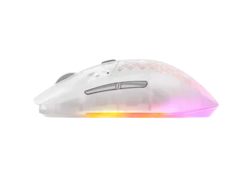SteelSeries Aerox 3 Wireless Ghost Gen 2 - Ratón Gaming Inalámbrico 26000 DPI RF/Bluetooth para Mano Derecha - 62715