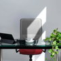 PIQUERAS Y CRESPO Silla de oficina Zulema con mecanismo Sincro, Azul marino y Gris