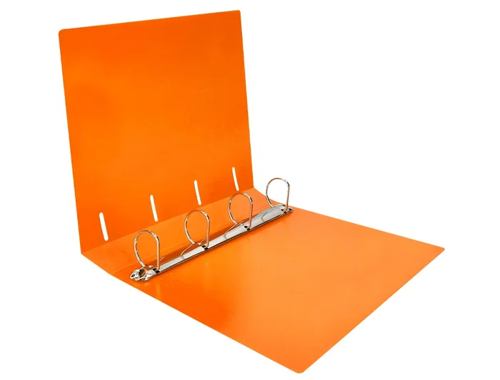 Liderpapel Carpeta 4 Anillas 40 mm Polipropileno DIN A4 Naranja Fluor Opaco