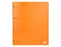 Liderpapel Carpeta 4 Anillas 40 mm Polipropileno DIN A4 Naranja Fluor Opaco