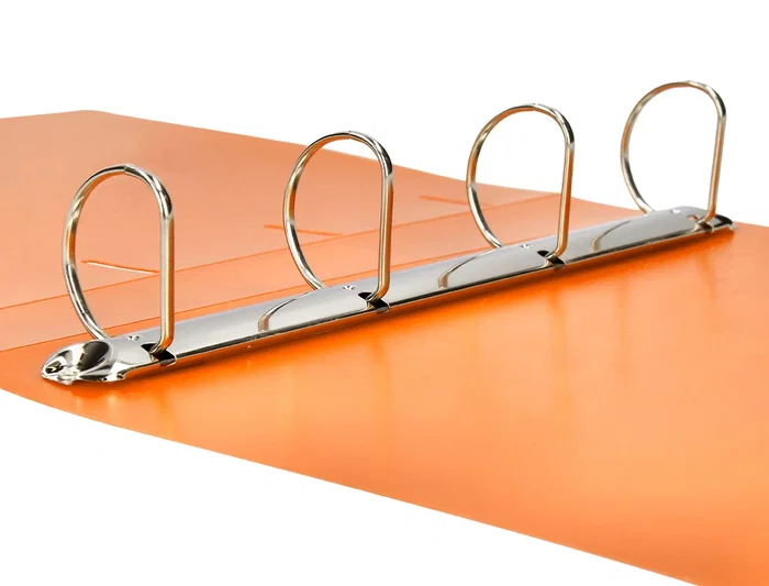 Liderpapel Carpeta 4 Anillas 40 mm Polipropileno DIN A4 Naranja Fluor Opaco