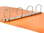 Liderpapel Carpeta 4 Anillas 40 mm Polipropileno DIN A4 Naranja Fluor Opaco