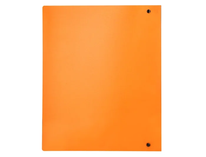 Liderpapel Carpeta 4 Anillas 40 mm Polipropileno DIN A4 Naranja Fluor Opaco