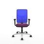 PIQUERAS Y CRESPO Silla de oficina Motilla con mecanismo Sincro, Morado y Azul