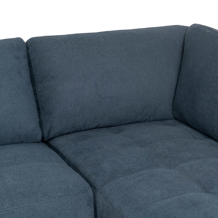 Sofá Chaise Longue Derecha Azul 266 X 222 X 80 cm Sofá Chaise Longue Derecha Azul 266 X 222 X 80 cm