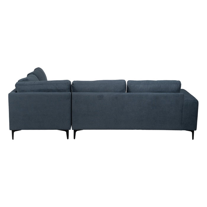 Sofá Chaise Longue Derecha Azul 266 X 222 X 80 cm Sofá Chaise Longue Derecha Azul 266 X 222 X 80 cm