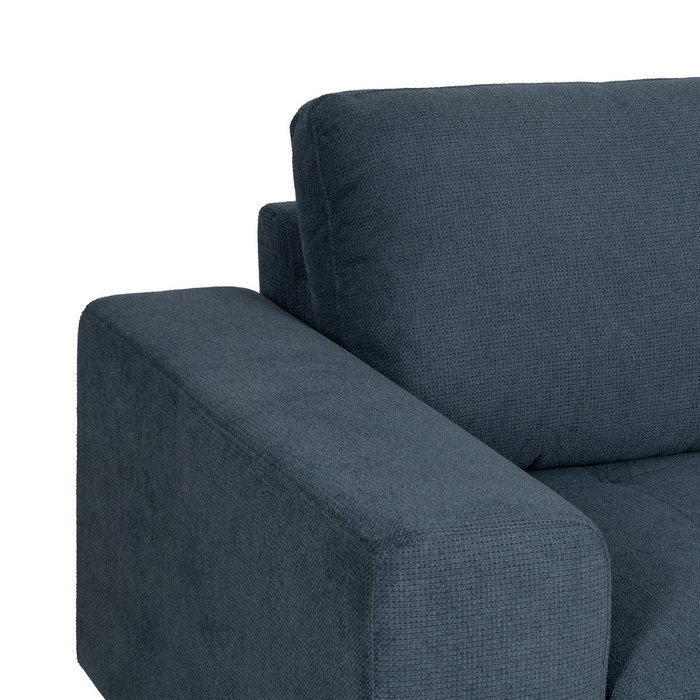Sofá Chaise Longue Derecha Azul 266 X 222 X 80 cm Sofá Chaise Longue Derecha Azul 266 X 222 X 80 cm
