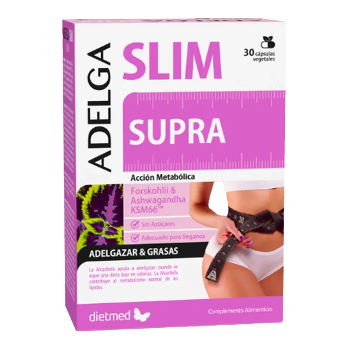 DIETMED Adelgaslim Supra 30 Cápsulas Veg - Suplemento Dietético para el Control de Peso DIETMED Adelgaslim Supra 30 Cápsulas Veg - Suplemento Dietético para el Control de Peso