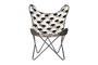 DKD Home Decor Sillón Colonial Marrón Blanco Piel Hierro 70x70x90 cm