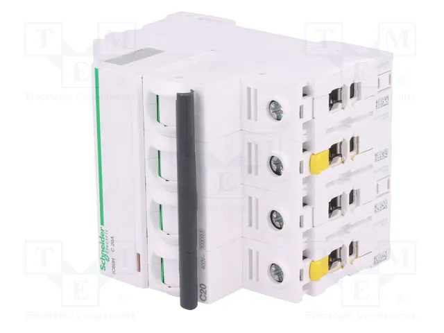 SCHNEIDER ELECTRIC iC60H ACTI9 MCB 4 Polos 20A Curva C