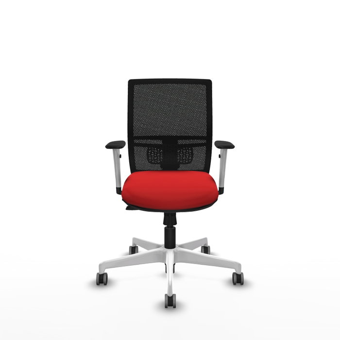 PIQUERAS Y CRESPO Silla de oficina Yunquera con mecanismo Sincro/Traslack Rojo y Negro PIQUERAS Y CRESPO Silla de oficina Yunquera con mecanismo Sincro/Traslack Rojo y Negro