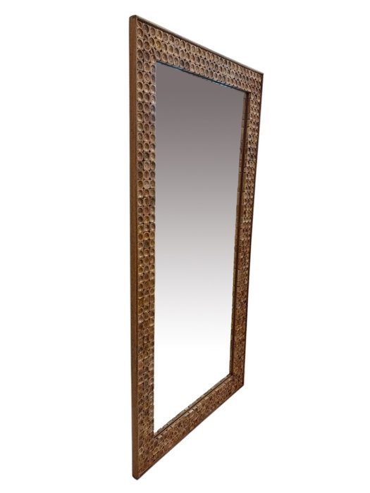 DKD Home Decor Espejo de Mango y Cristal Natural 93x3,5x185 cm DKD Home Decor Espejo de Mango y Cristal Natural 93x3,5x185 cm