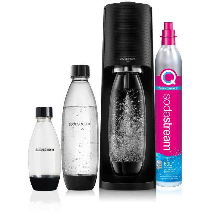 SodaStream Terra Nero Value Pack Negro con 3 botellas SodaStream Terra Nero Value Pack Negro con 3 botellas