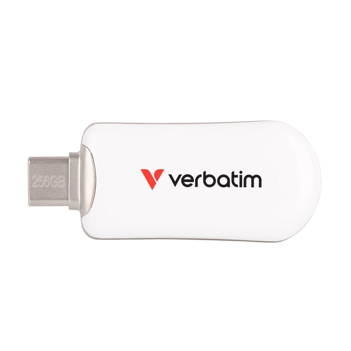 Verbatim Plectra White 256GB USB-C Flash Drive Verbatim Plectra White 256GB USB-C Flash Drive