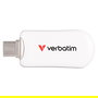 Verbatim Plectra White USB-C Flash Drive 256GB, USB 3.2 Gen 1, 100 MB/s Lectura, Blanco