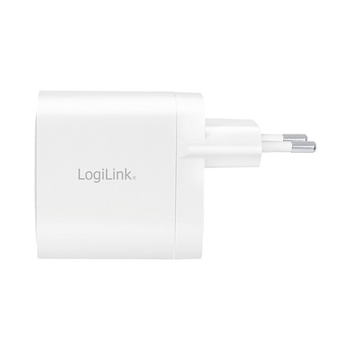 LogiLink Cargador 2xUSB-C 40 W Blanco