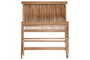 DKD Home Decor Banco Terraza y Jardín Marron Teca Plegable 45 x 90 x 100 cm