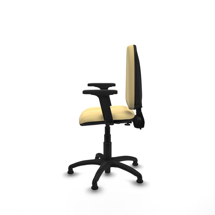 PIQUERAS Y CRESPO Silla de oficina Aýna Crema con Brazos 2D PIQUERAS Y CRESPO Silla de oficina Aýna Crema con Brazos 2D