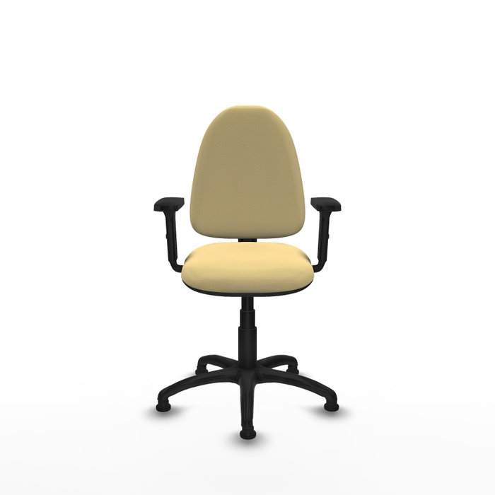 PIQUERAS Y CRESPO Silla de oficina Aýna Crema con Brazos 2D PIQUERAS Y CRESPO Silla de oficina Aýna Crema con Brazos 2D