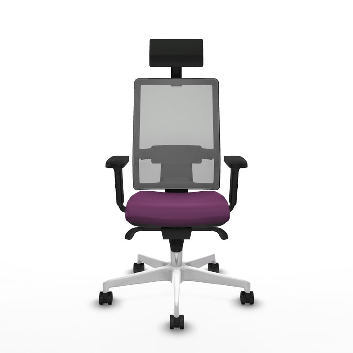 PIQUERAS Y CRESPO Silla de oficina Horna con mecanismo Sincro, Morado y Gris PIQUERAS Y CRESPO Silla de oficina Horna con mecanismo Sincro, Morado y Gris