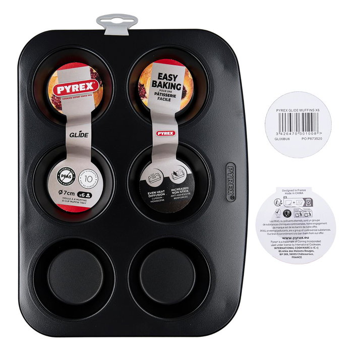 Bandeja Magdalenas Horno Acero Glide Pyrex® 29x18 cm