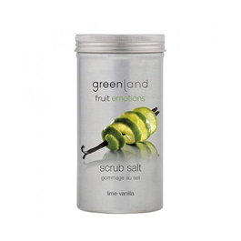 Greenland Exfoliante de Sal con Lima y Vainilla 400 gr - Piel Suave y Radiante con Sales Marinas