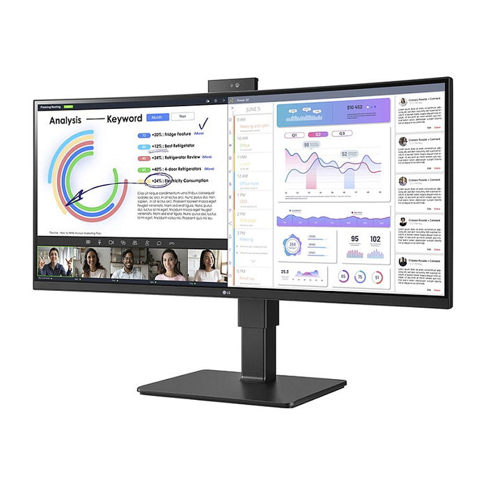 LG 34BQ77QC Monitor 34" UWQHD (3440x1440) IPS 21:9 5ms HDMI USB-C HDR10 Negro LG 34BQ77QC Monitor 34" UWQHD (3440x1440) IPS 21:9 5ms HDMI USB-C HDR10 Negro