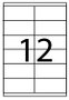 FABRISA 15316 Caja 100 Hojas Etiquetas Adhesivas Blancas 105x48 mm ILC para Láser, Inkjet y Copiadora