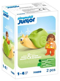 Playmobil Caracol con Figura Junior, Balancín con Sonajero, Edad Mínima 1 Año