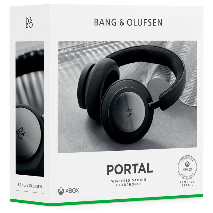 Bang & Olufsen Beoplay Portal Auriculares Gaming Inalámbricos y Alámbricos con Dolby Atmos, Bluetooth 5.1, Cancelación de Ruido, para Xbox, Color Negro